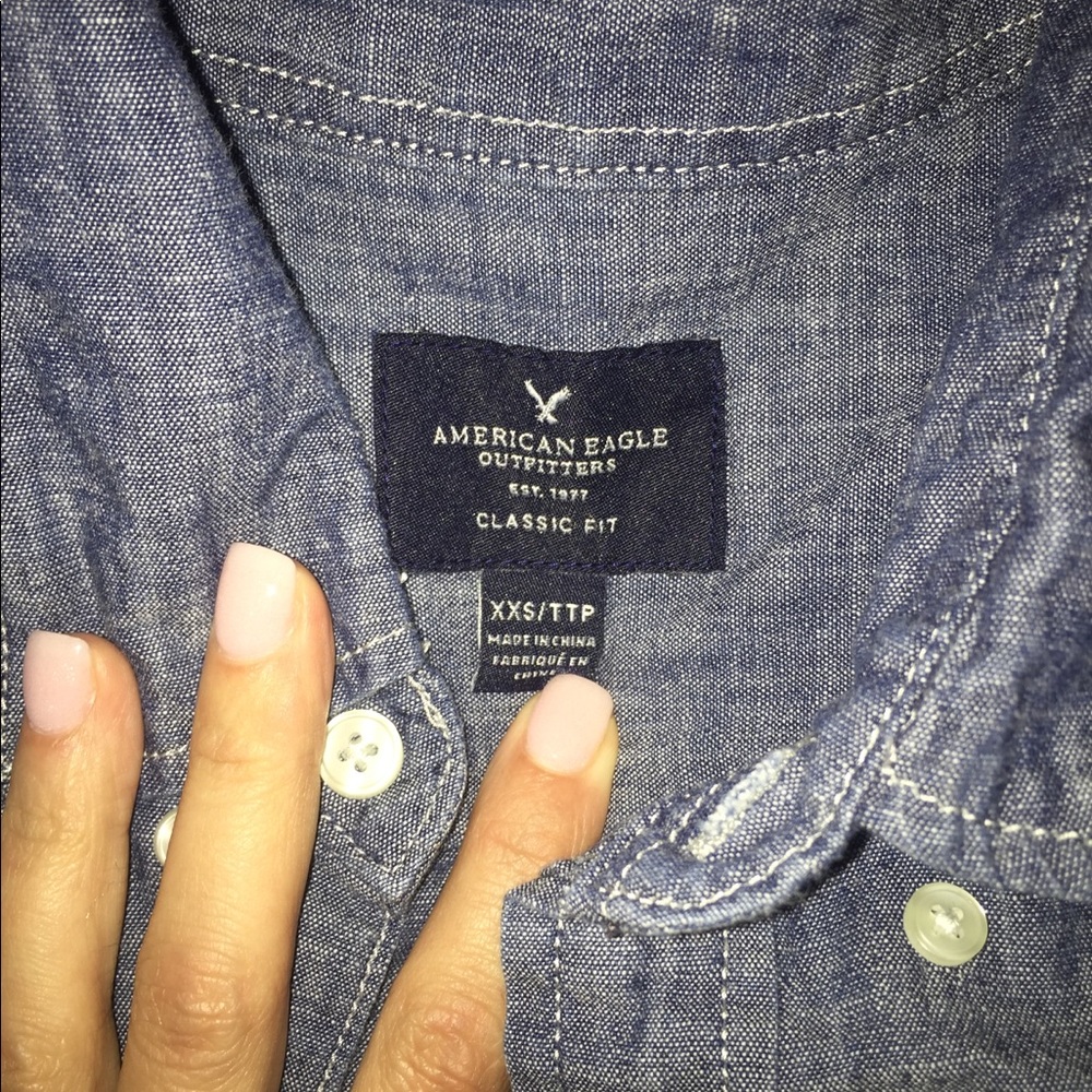 American Eagle XXS Men’s L/S Button Down